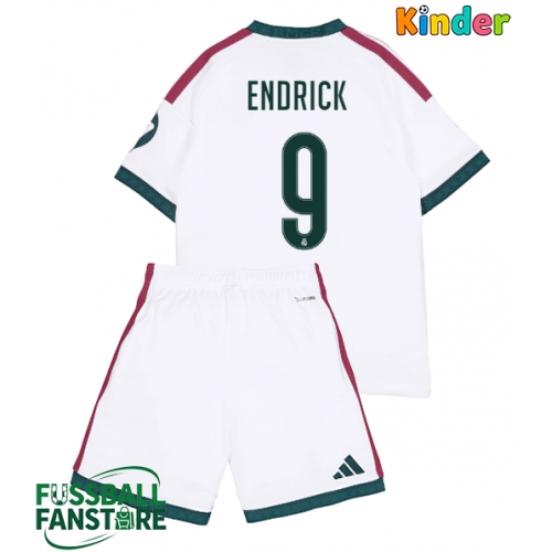 Real Madrid Endrick #9 Replik Heimtrikot Kinder 2026-27 Kurzarm (+ Kurze Hosen)